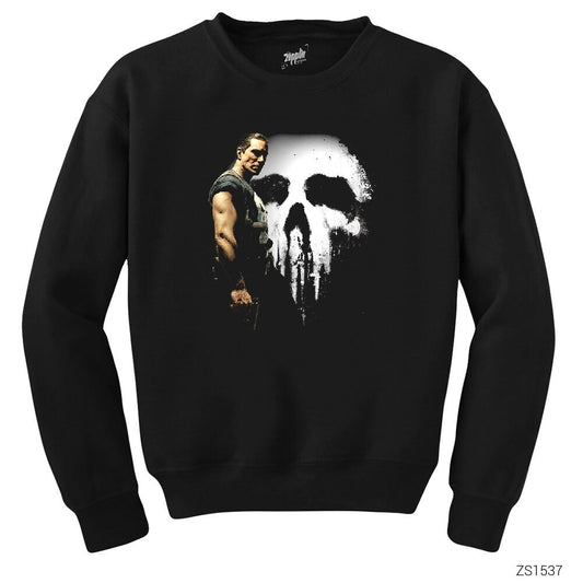 Punisher in the Shadow Siyah Sweatshirt