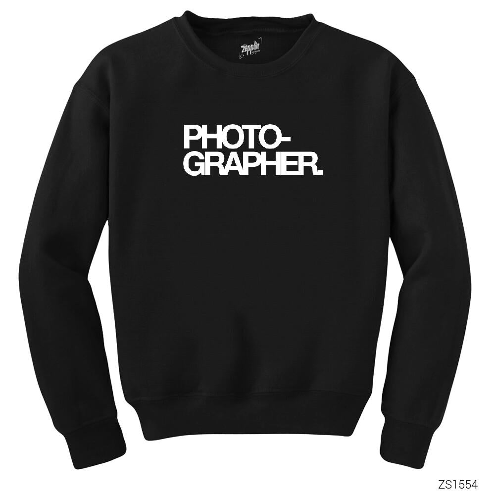 Photographer Siyah Sweatshirt