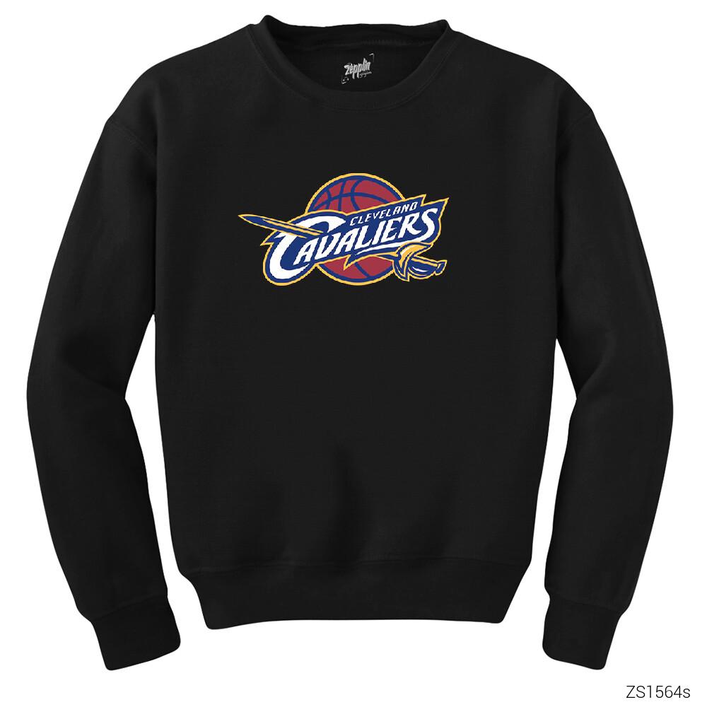 Cleveland Cavaliers Logo Siyah Sweatshirt