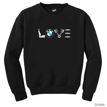 BMW Love Siyah Sweatshirt