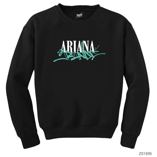 Ariana Grande Siyah Sweatshirt