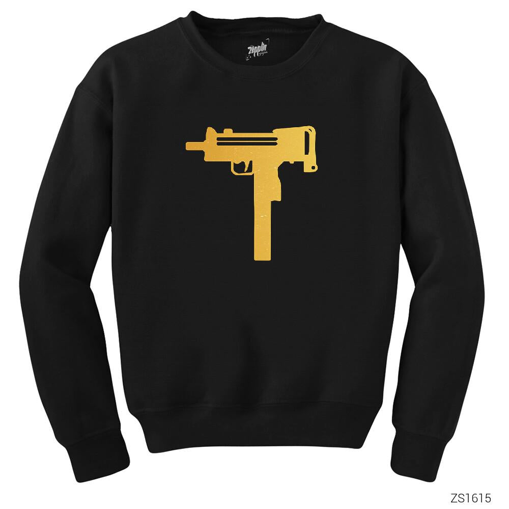 Uzi Gold Siyah Sweatshirt