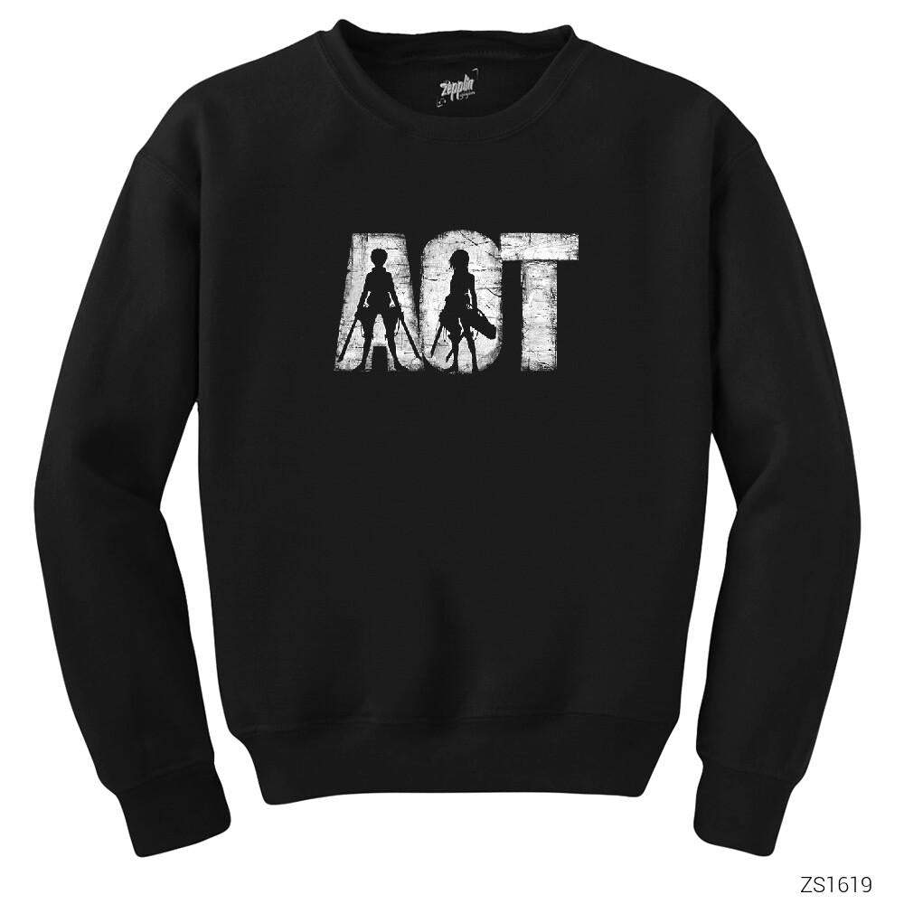 Attack on Titan Killer Siyah Sweatshirt
