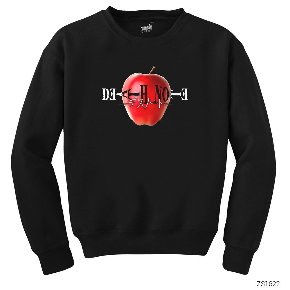 Death Note Apple Siyah Sweatshirt