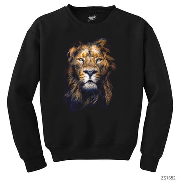 Aslan Kral Siyah Sweatshirt