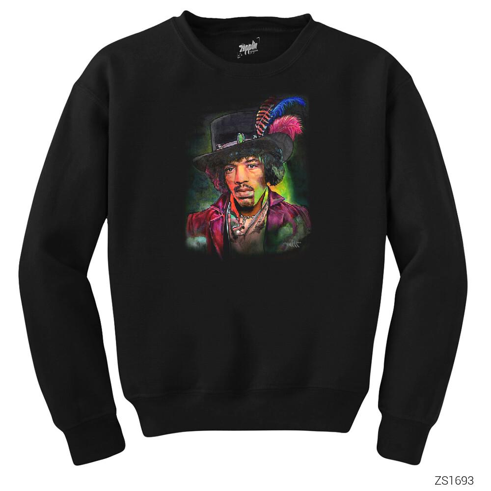 Jimi Hendrix Siyah Sweatshirt