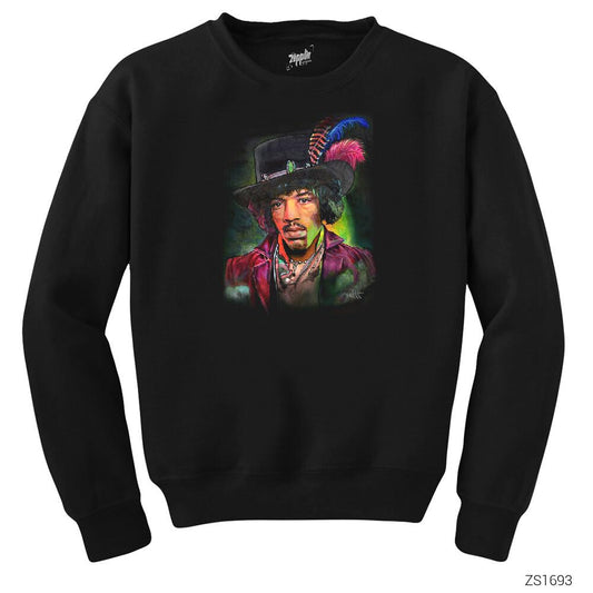 Jimi Hendrix Siyah Sweatshirt