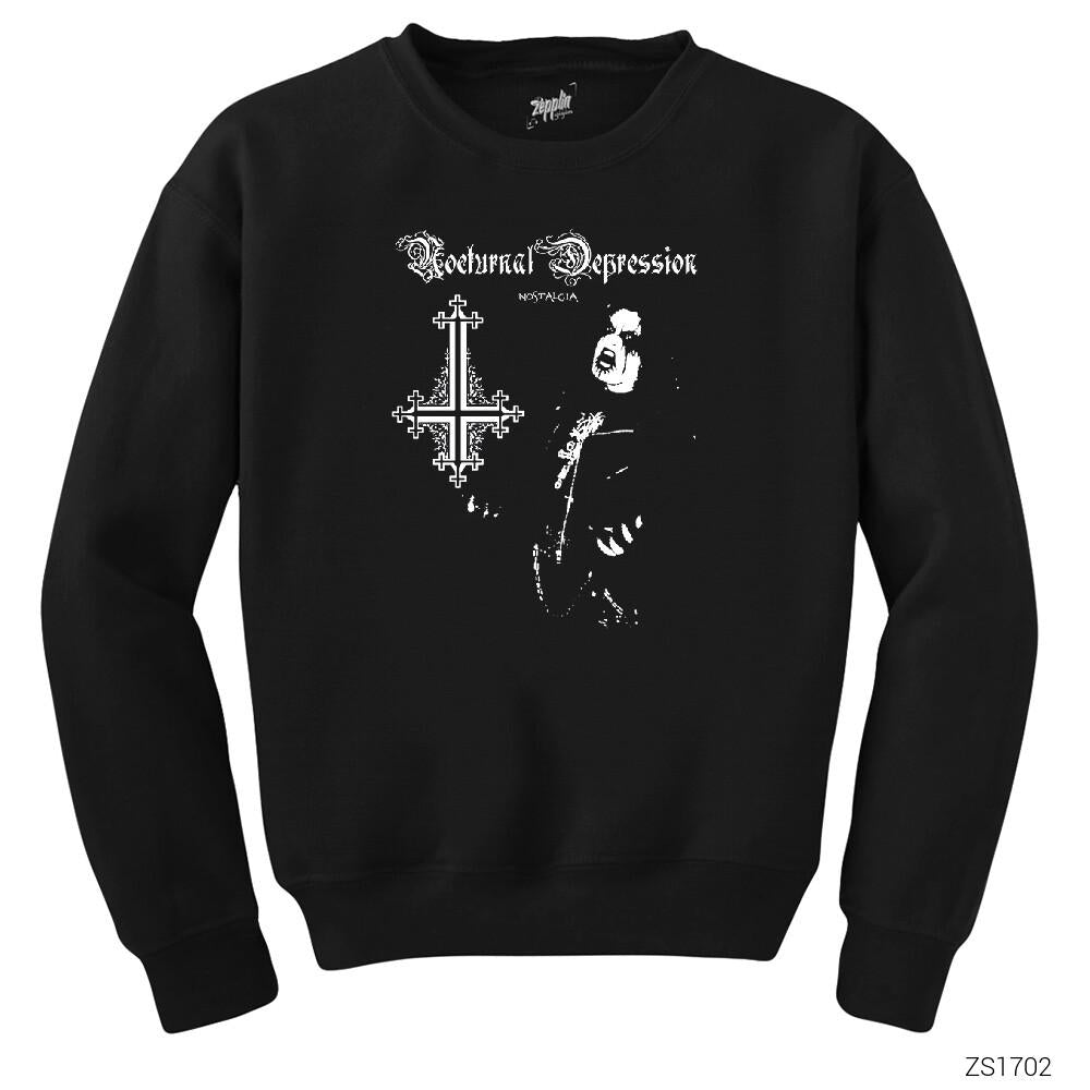 Nocturnal Depression Siyah Sweatshirt