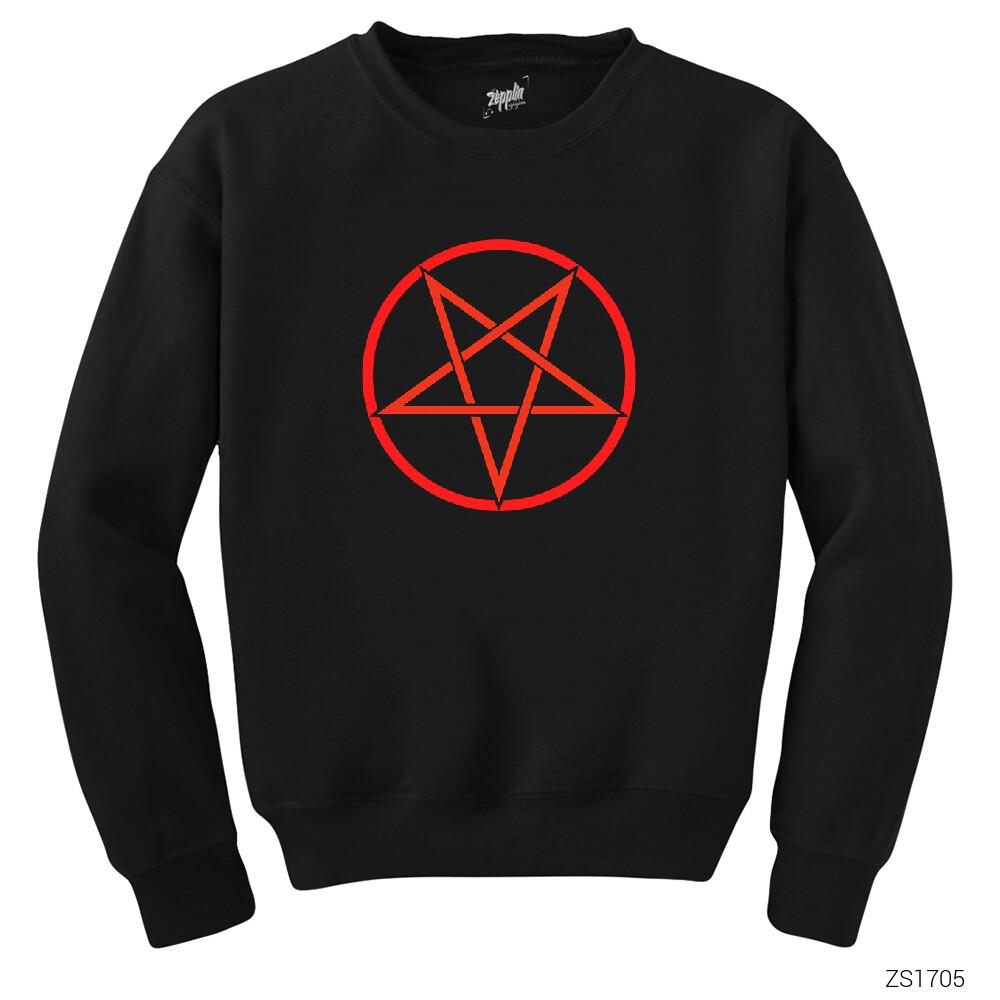 Pentagram Siyah Sweatshirt