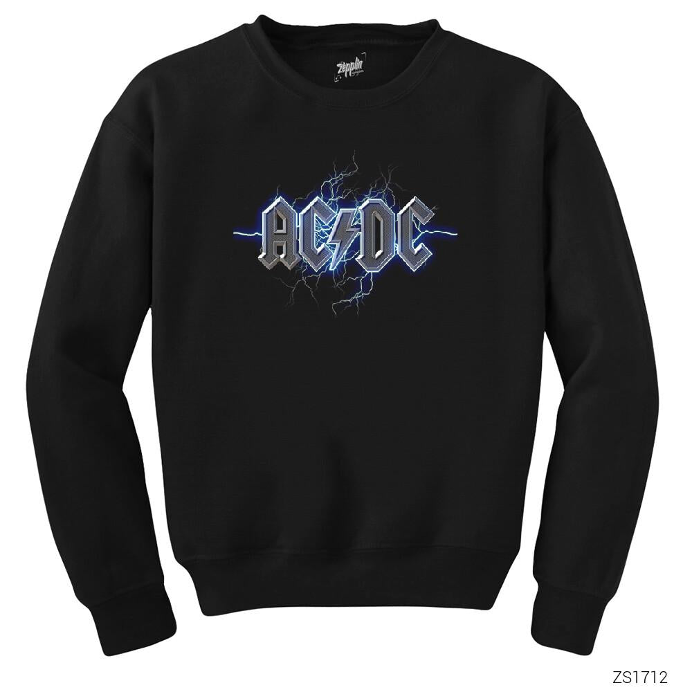 Ac Dc Electricity Siyah Sweatshirt