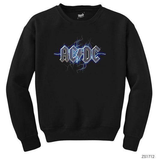 Ac Dc Electricity Siyah Sweatshirt