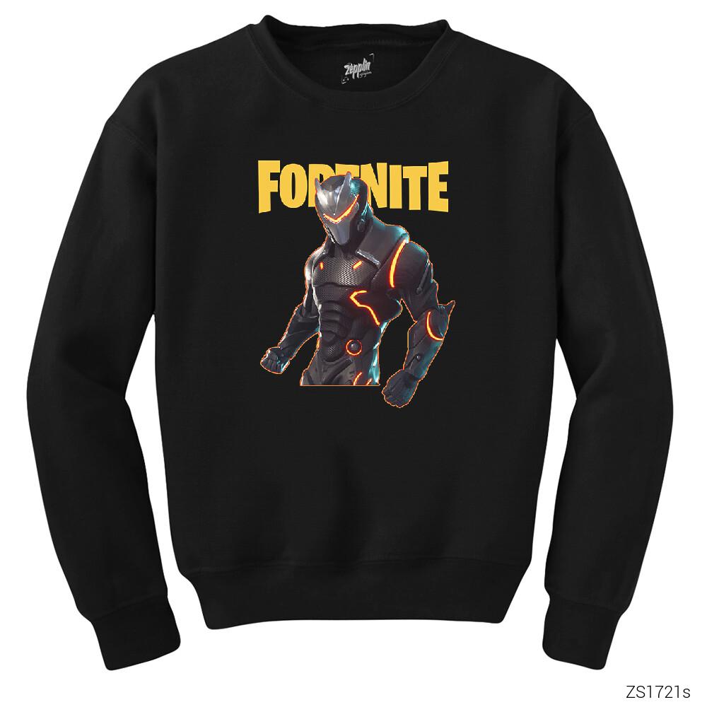 Fortnite Omega Skin Siyah Sweatshirt