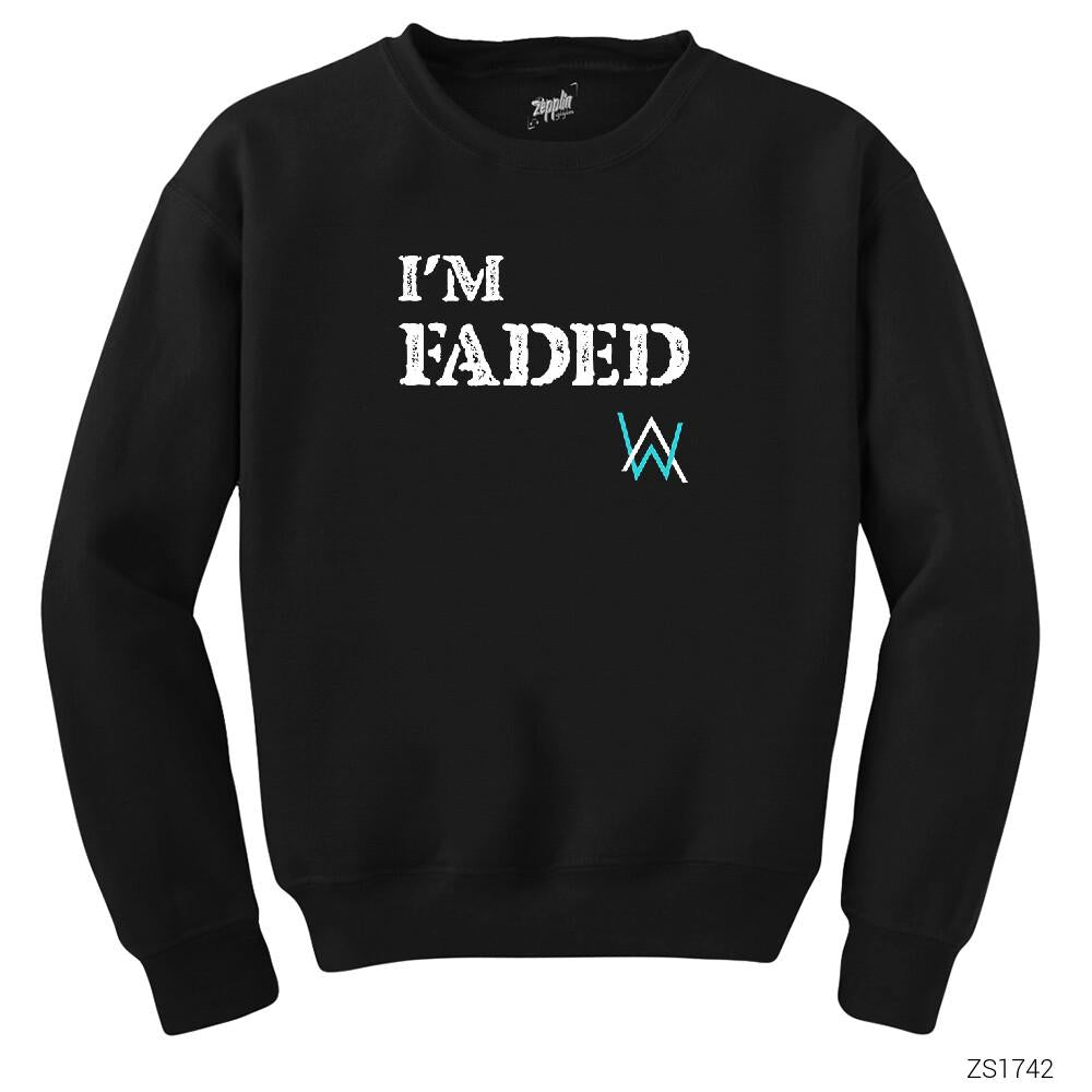 Alan Walker Faded Siyah Sweatshirt