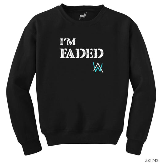 Alan Walker Faded Siyah Sweatshirt