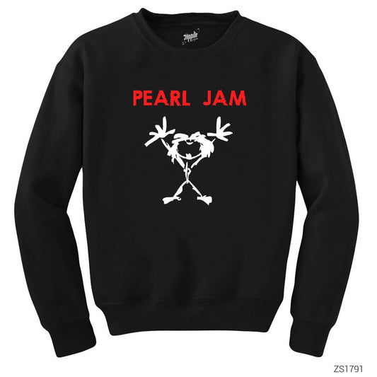 Pearl Jam Mascot Siyah Sweatshirt