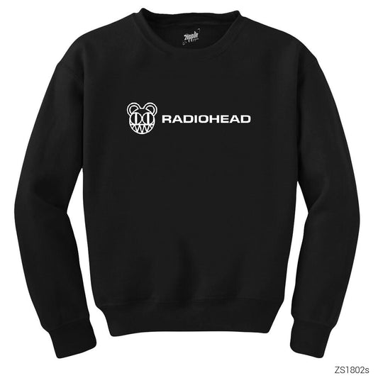 Radiohead Logo Siyah Sweatshirt