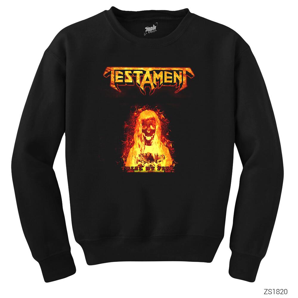 Testament Trial by Fire Siyah Sweatshirt