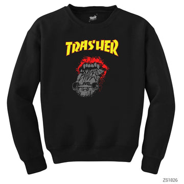 Thrasher Rolling Siyah Sweatshirt