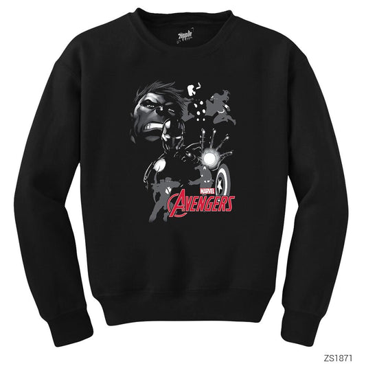Avengers End Game Cover Siyah Sweatshirt