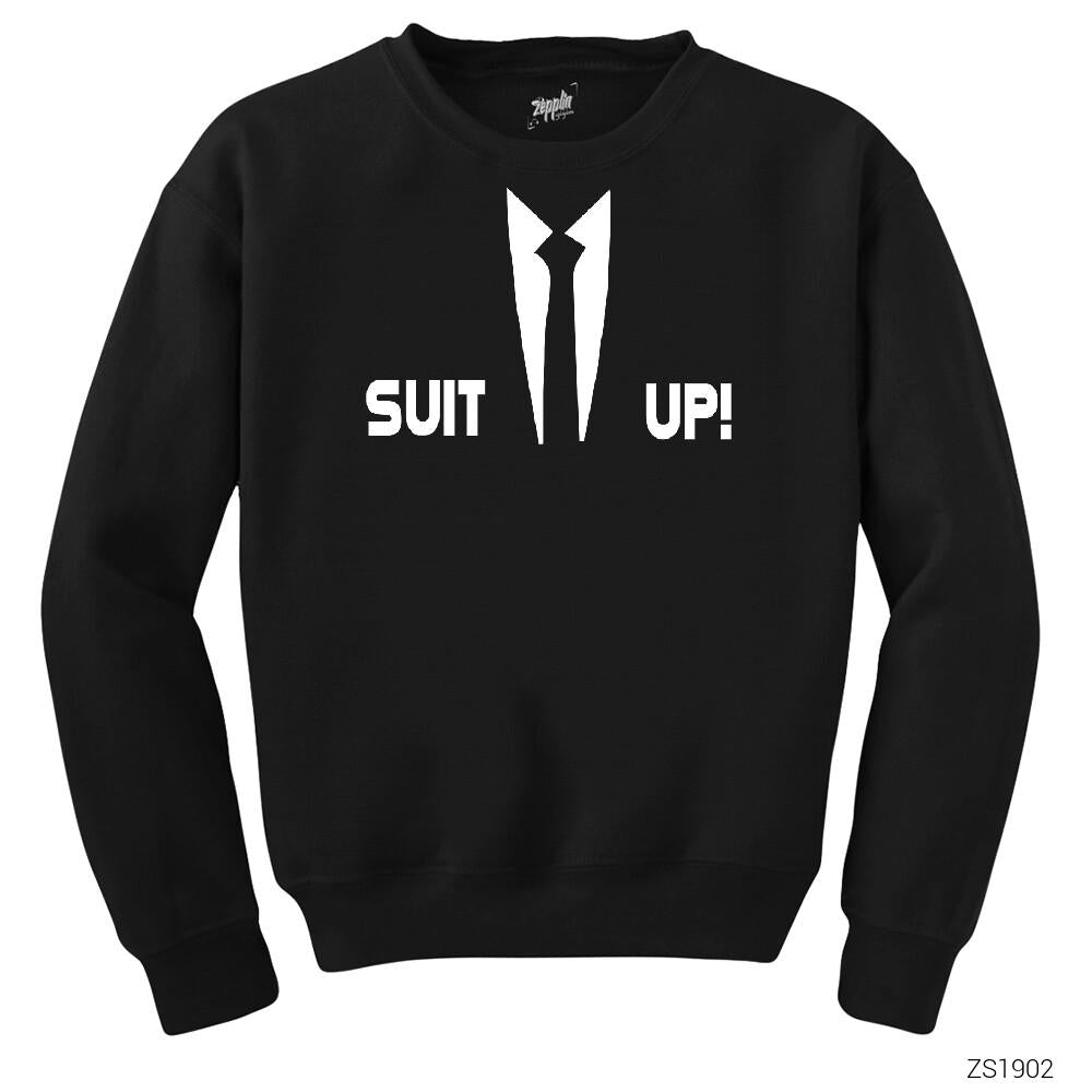 How I Met Your Mother Suit Up Siyah Sweatshirt