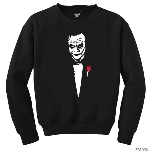 Joker Godfather Siyah Sweatshirt