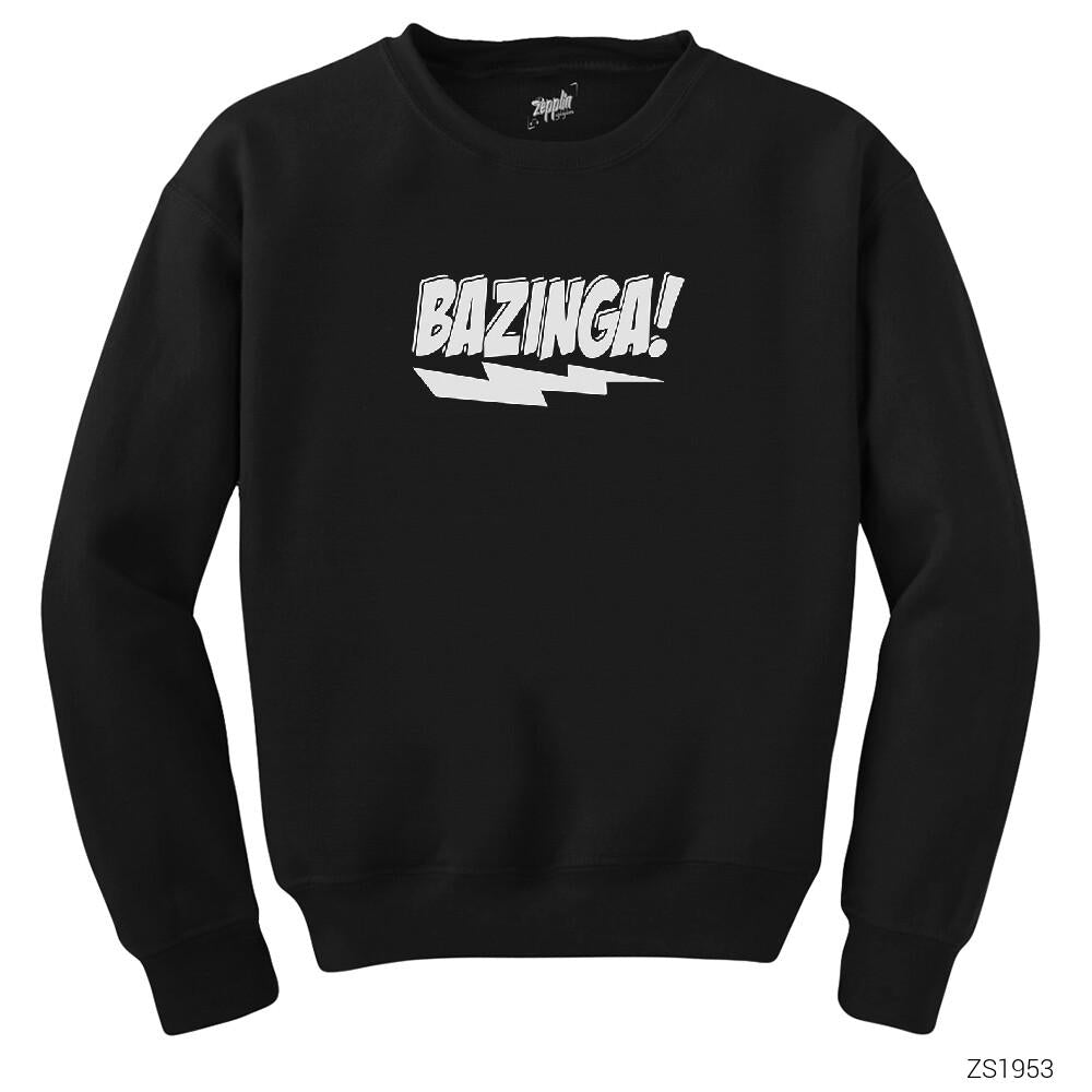 Bazinga Lighting Siyah Sweatshirt