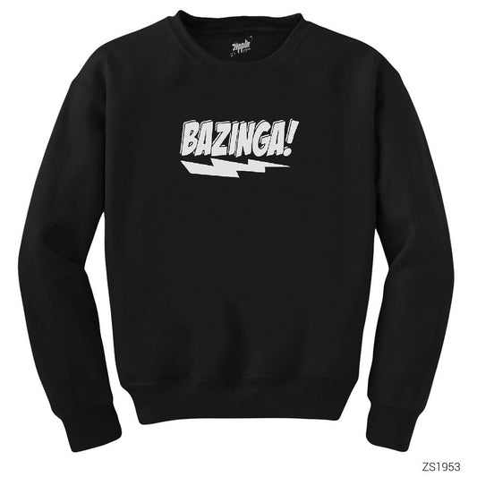 Bazinga Lighting Siyah Sweatshirt