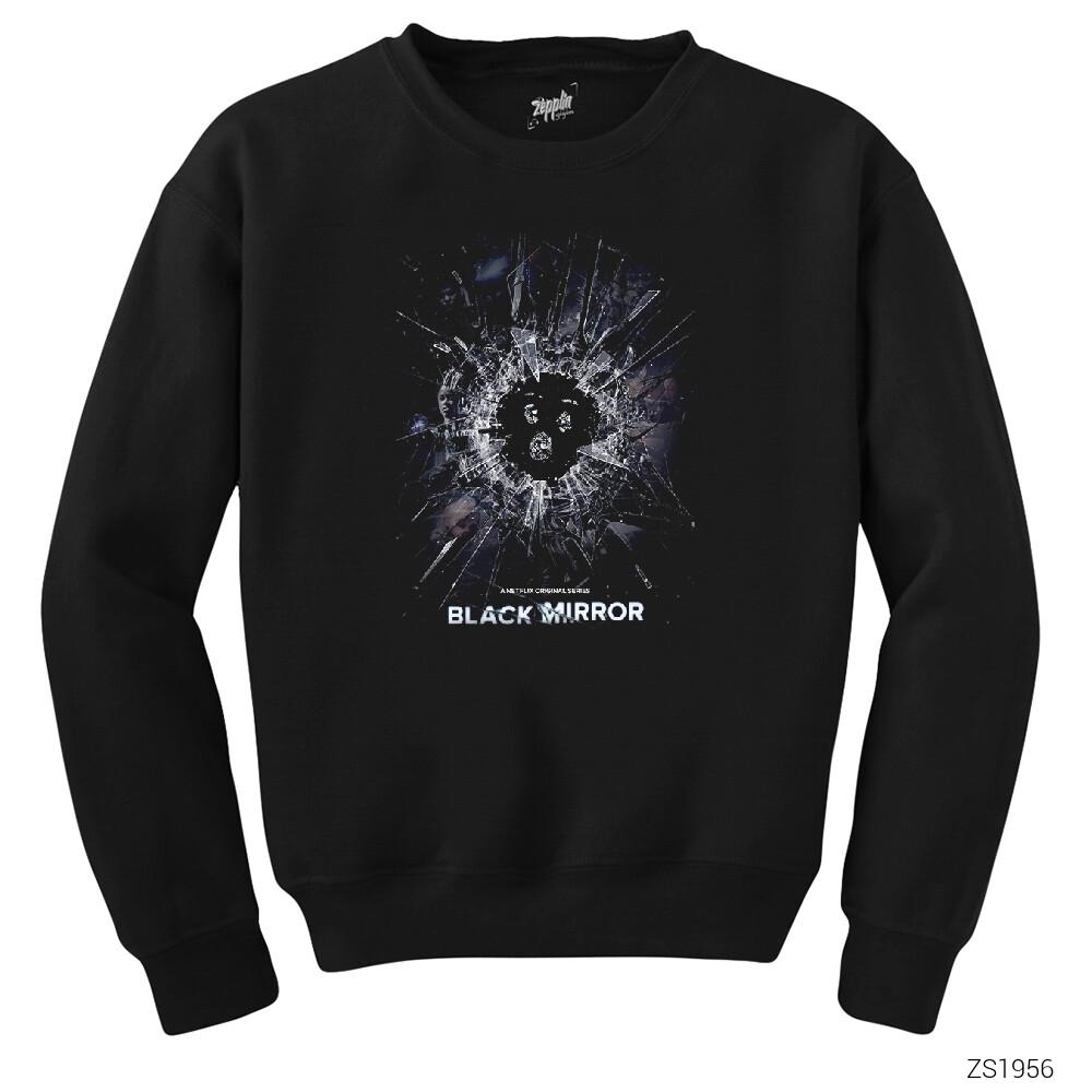 Black Mirror Cover Siyah Sweatshirt