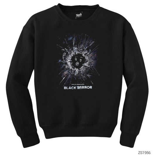 Black Mirror Cover Siyah Sweatshirt