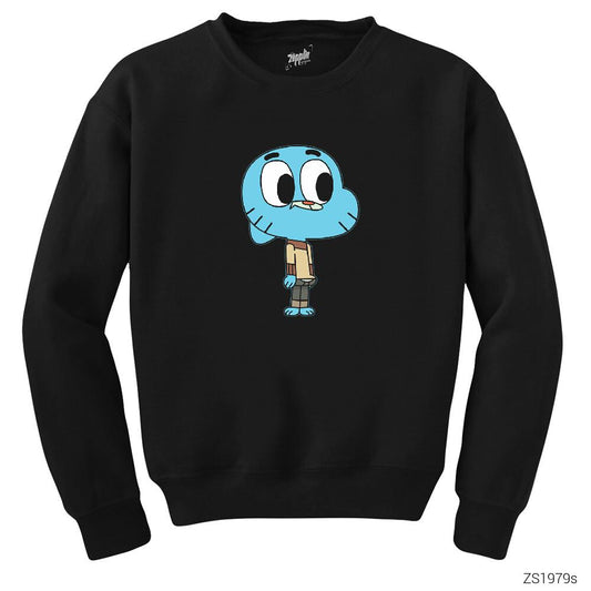 Gumball Siyah Sweatshirt