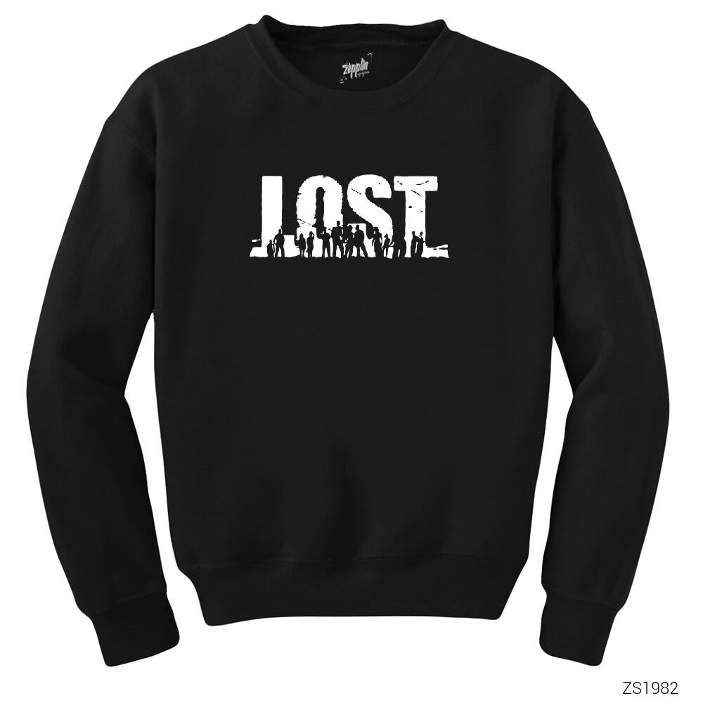 Lost Siyah Sweatshirt