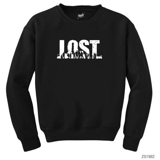 Lost Siyah Sweatshirt