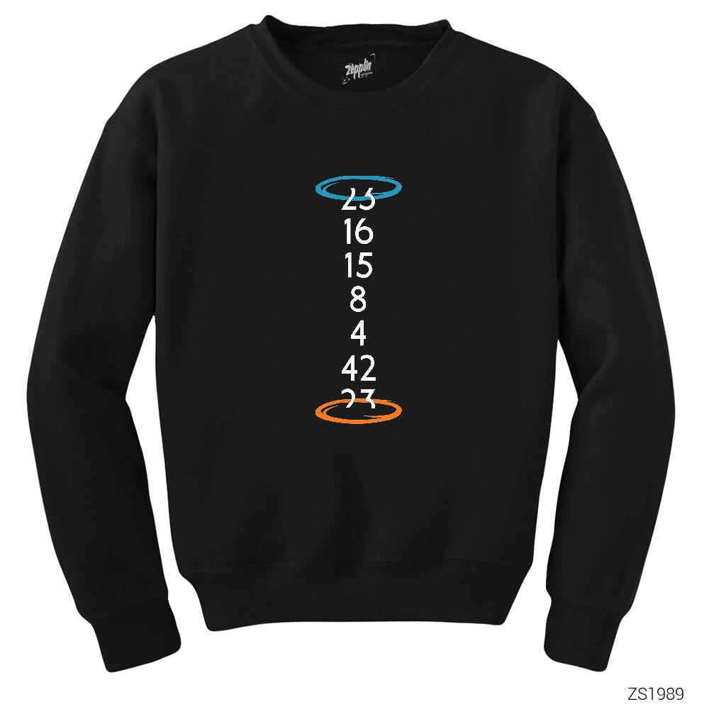 Lost Numbers Portal Siyah Sweatshirt