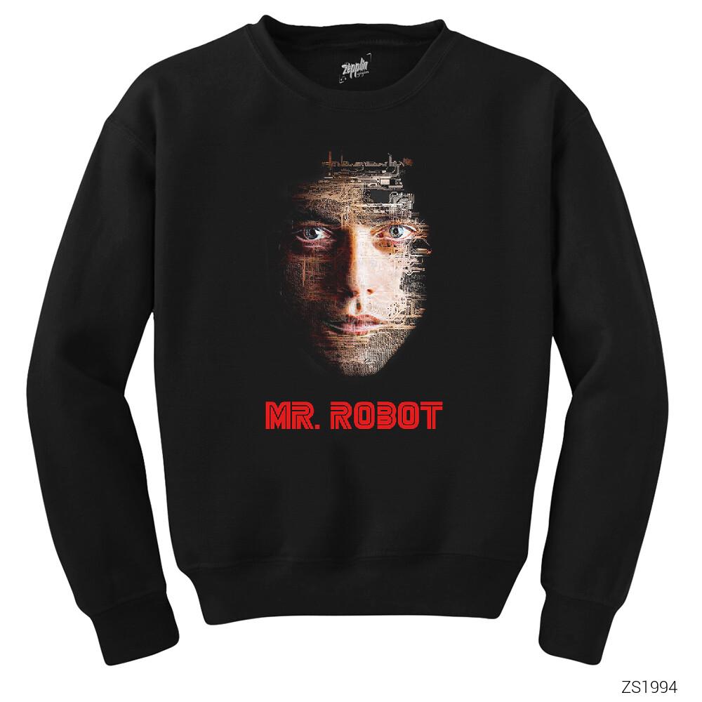 Mr Robot Elliot Motherboard Siyah Sweatshirt