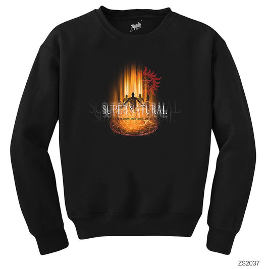 Supernatural Devil Cage Siyah Sweatshirt