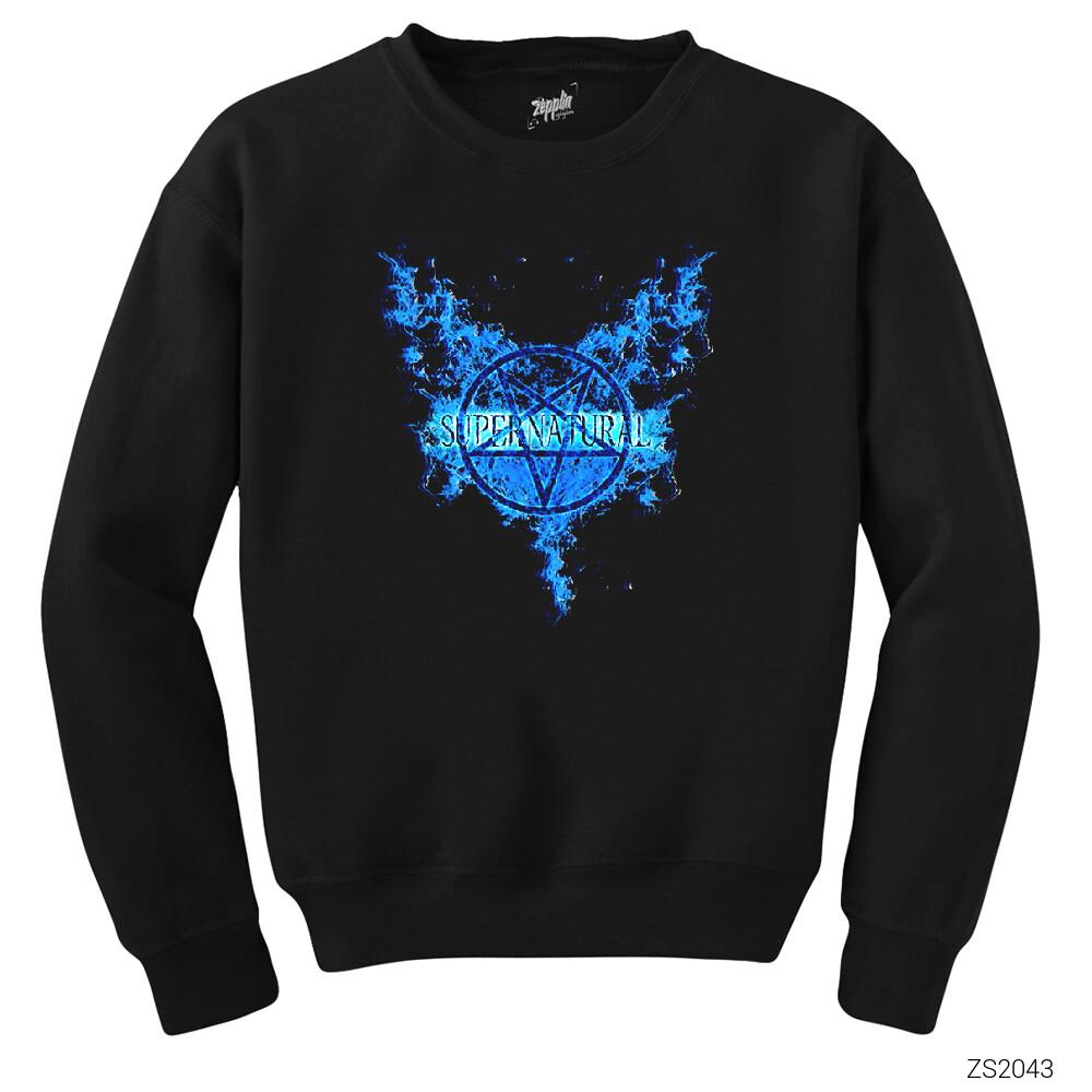 Supernatural Paradise Wings Siyah Sweatshirt