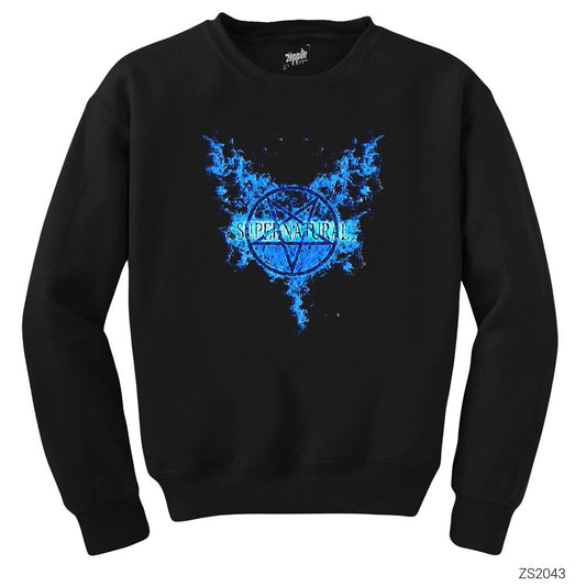 Supernatural Paradise Wings Siyah Sweatshirt