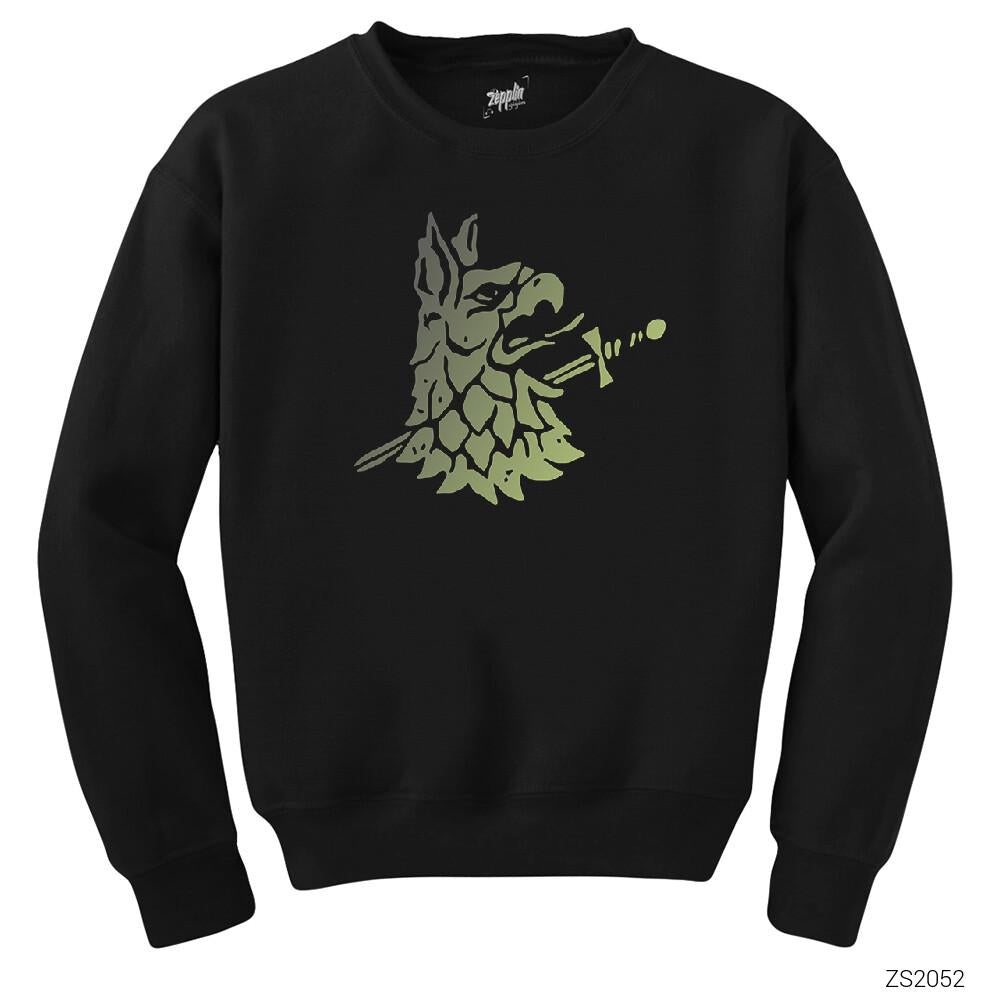 Vikings Gargola Siyah Sweatshirt