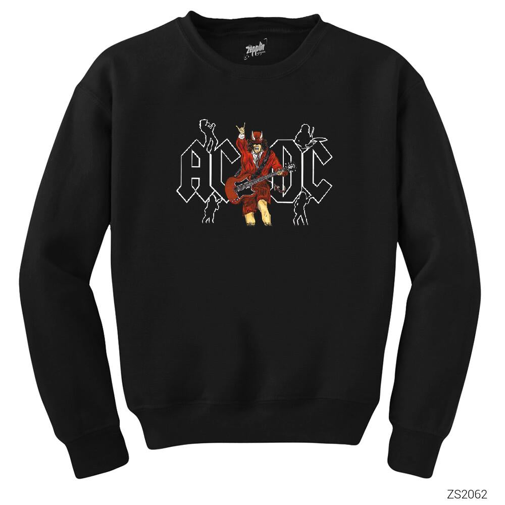 AC DC Angus Siyah Sweatshirt