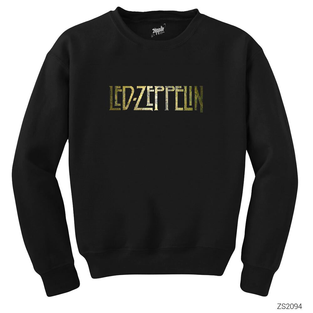 Led Zeppelin Wall Siyah Sweatshirt