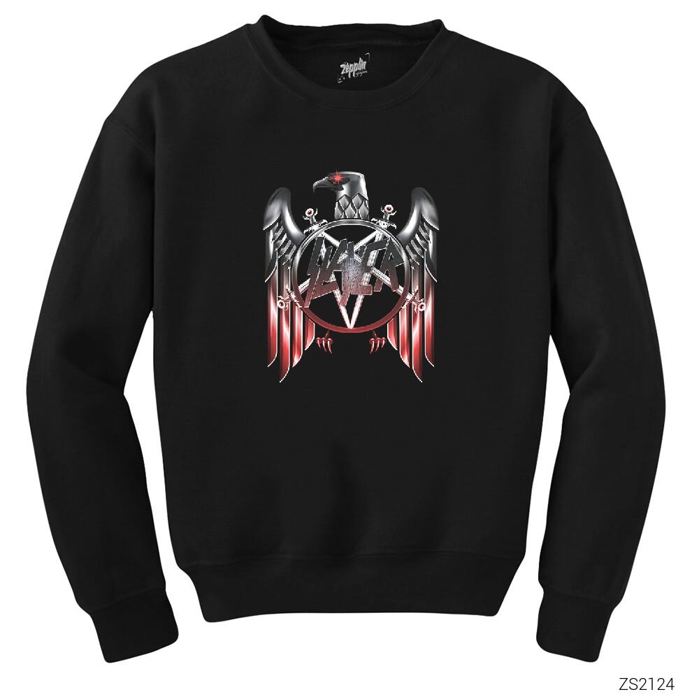 Slayer Metal Eagle Siyah Sweatshirt