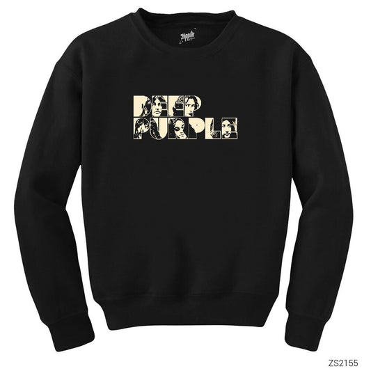 Deep Purple Band 2 Siyah Sweatshirt