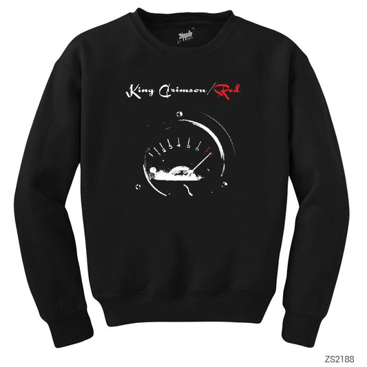 King Crimson Red Siyah Sweatshirt