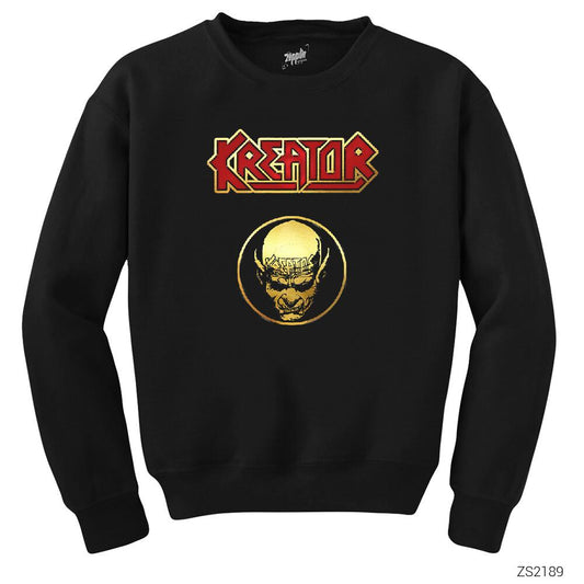 Kreator Face Siyah Sweatshirt