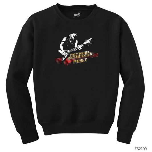 Michael Schenker Siyah Sweatshirt