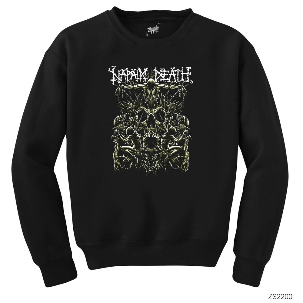 Napalm Death Chain Siyah Sweatshirt