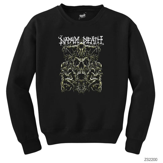Napalm Death Chain Siyah Sweatshirt