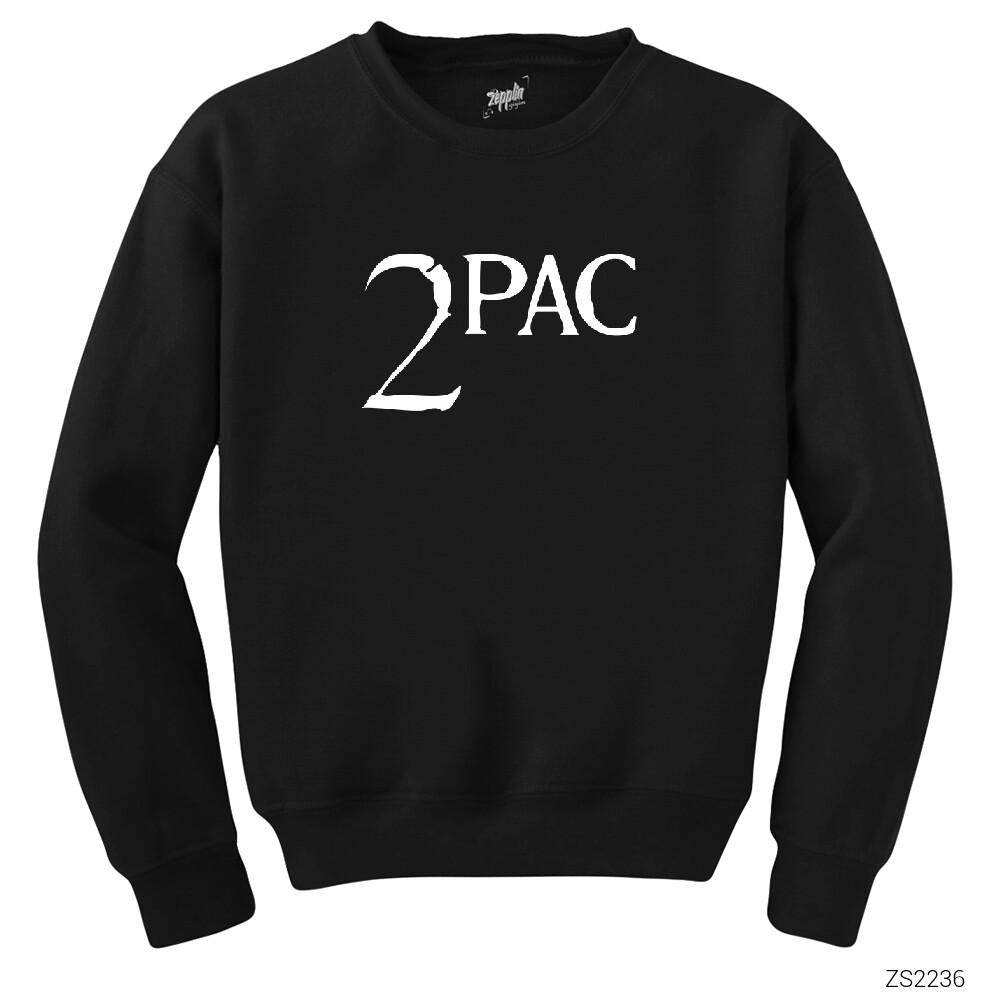 Tupac Shakur Logo Siyah Sweatshirt