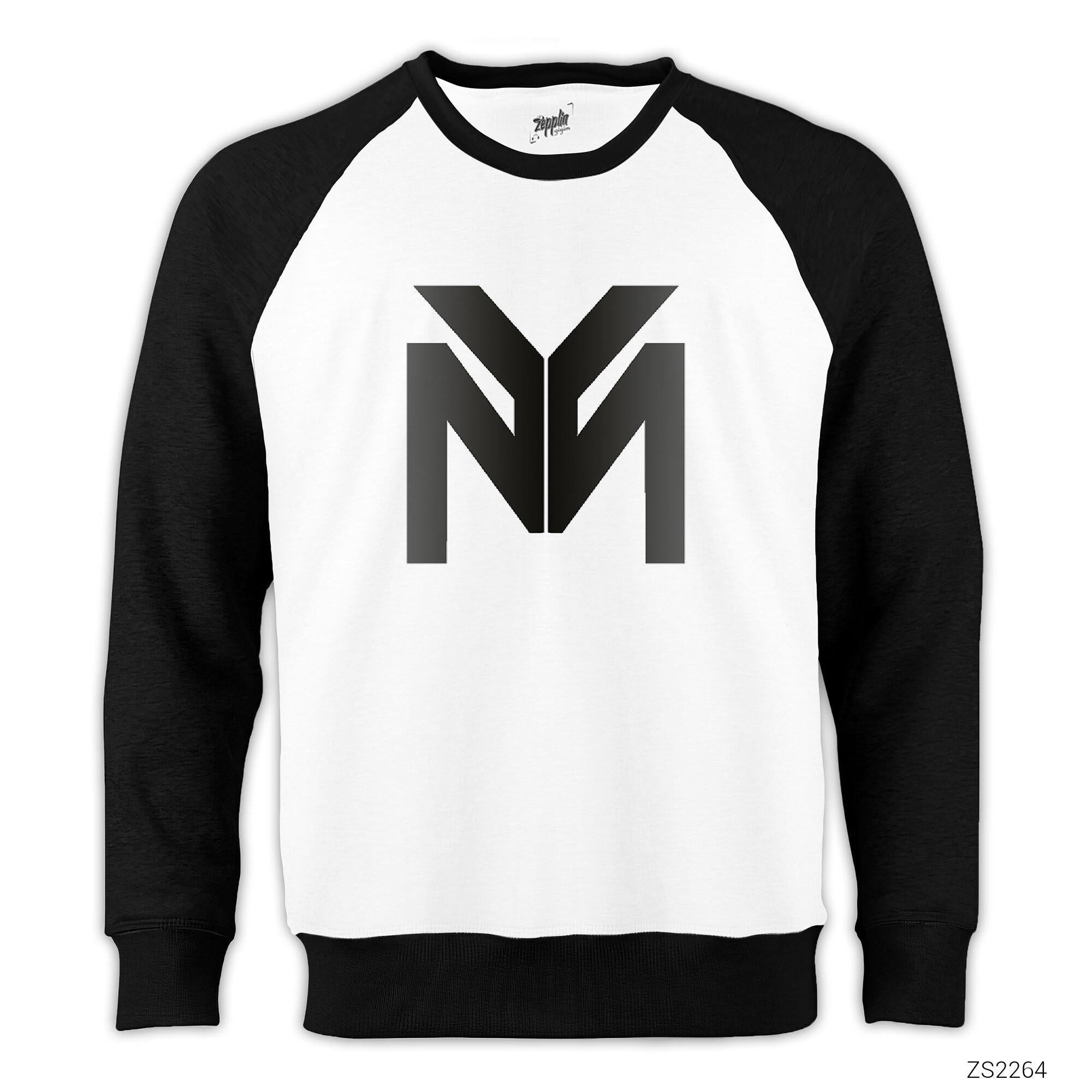 Lil Wayne Logo Reglan Kol Beyaz Sweatshirt