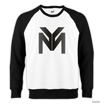 Lil Wayne Logo Reglan Kol Beyaz Sweatshirt